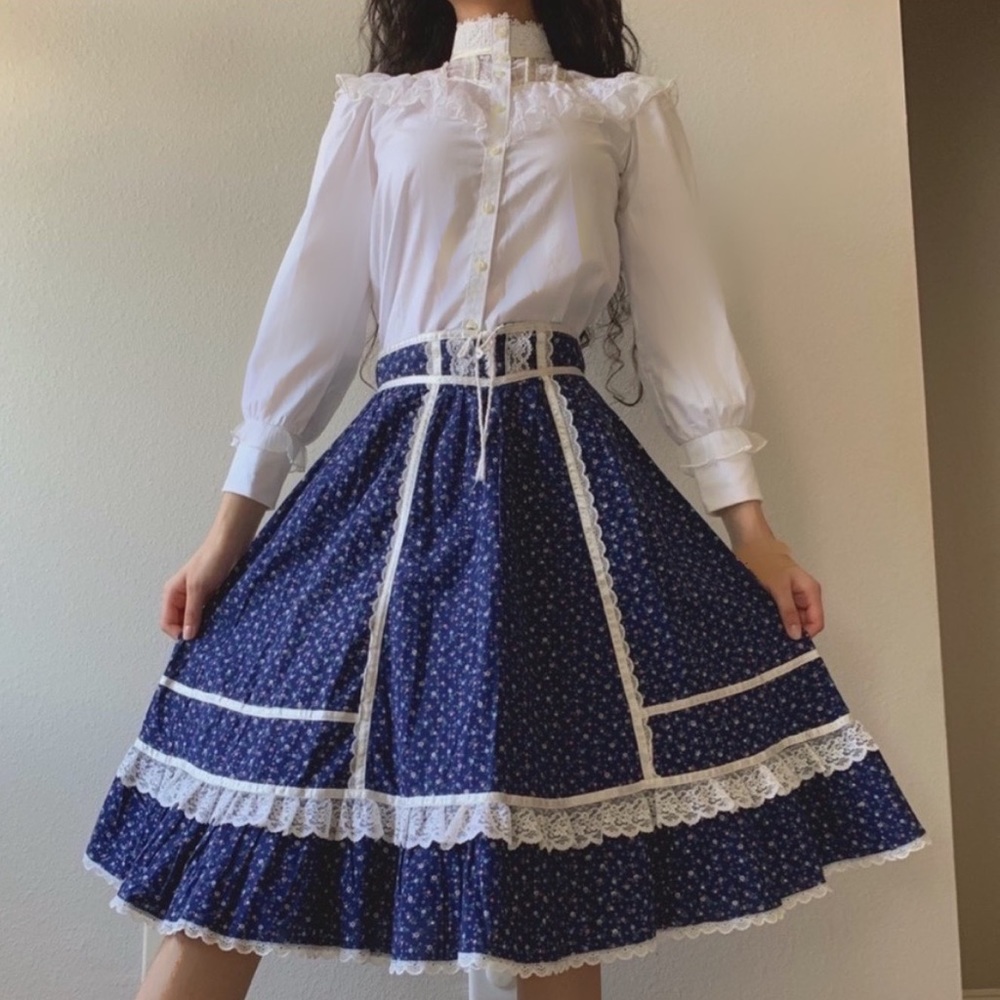 🤍 Vintage Gunne Sax blouse | XXS - Picture 2 of 15